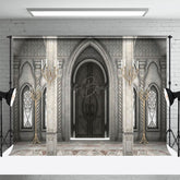 Lofaris Gray Toned Architecture Candle Photography Backdrop